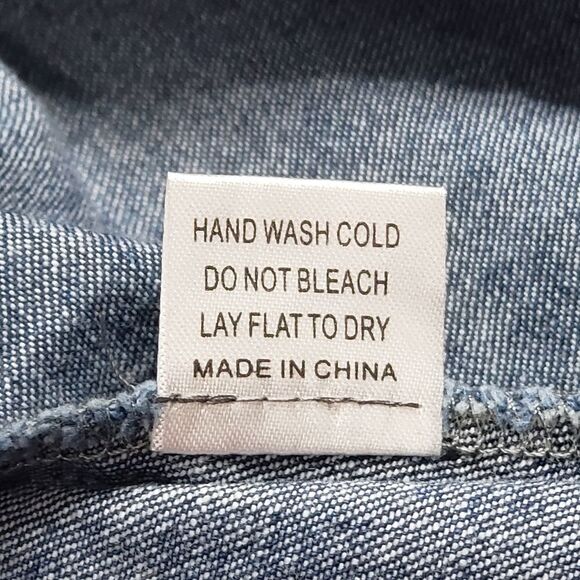 Pando Grove 3/4 Sleeve Denim Dress SMALL - Picture 14 of 15